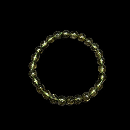 High Clarity Green Phantom Quartz Bracelet
