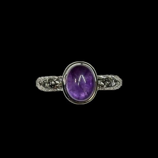 Amethyst Crystal Ring