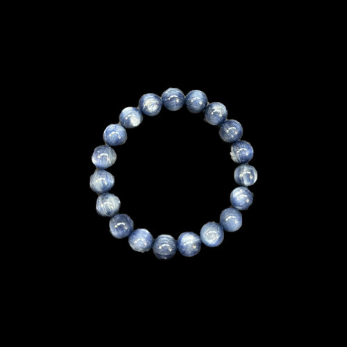 Jade-like Cat’s Eye Blue Kyanite Bracelet